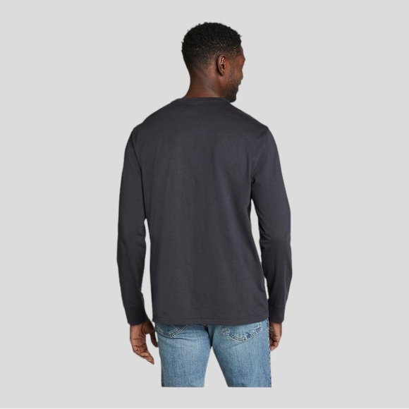 Eddie Bauer Long-Sleeve Classic T-Shirt Legend Wash 100% Cotton - Size XLT - Picture 10 of 12